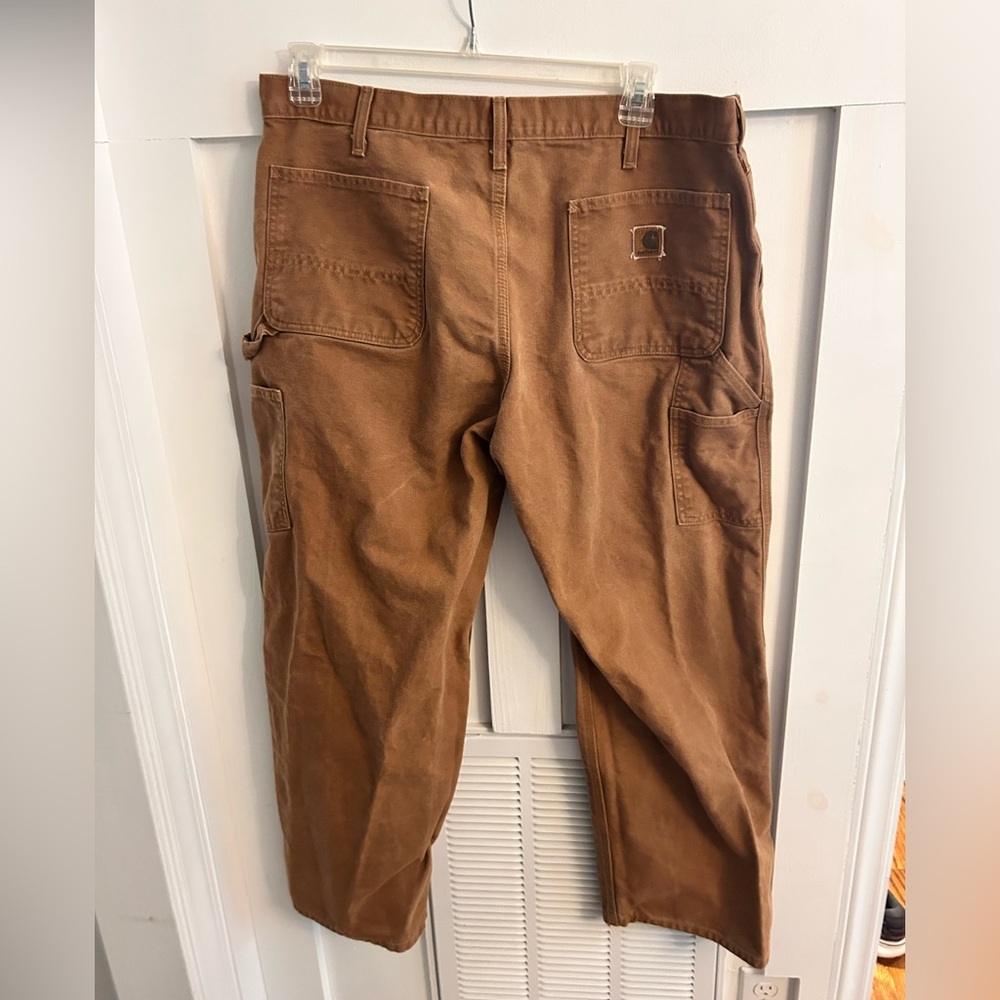 Carhartt Men's Tan Carpenter pants 2007 38x30 - Picture 4 of 7
